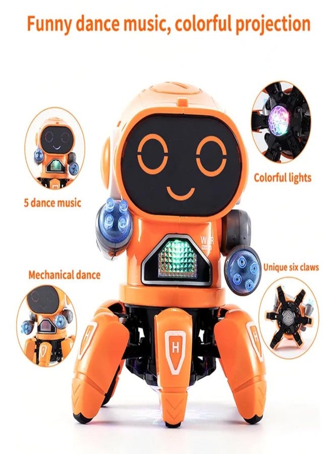 VRION® KRIMION® Toy Robot Dancing All Direction Rotation Robot with Colorful Lights and Music Dancing Robot Toys for Boys and Girls | Pack of 1 I (Assorted Colours) - Image 5
